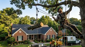 Climber_rigging_tree_limb